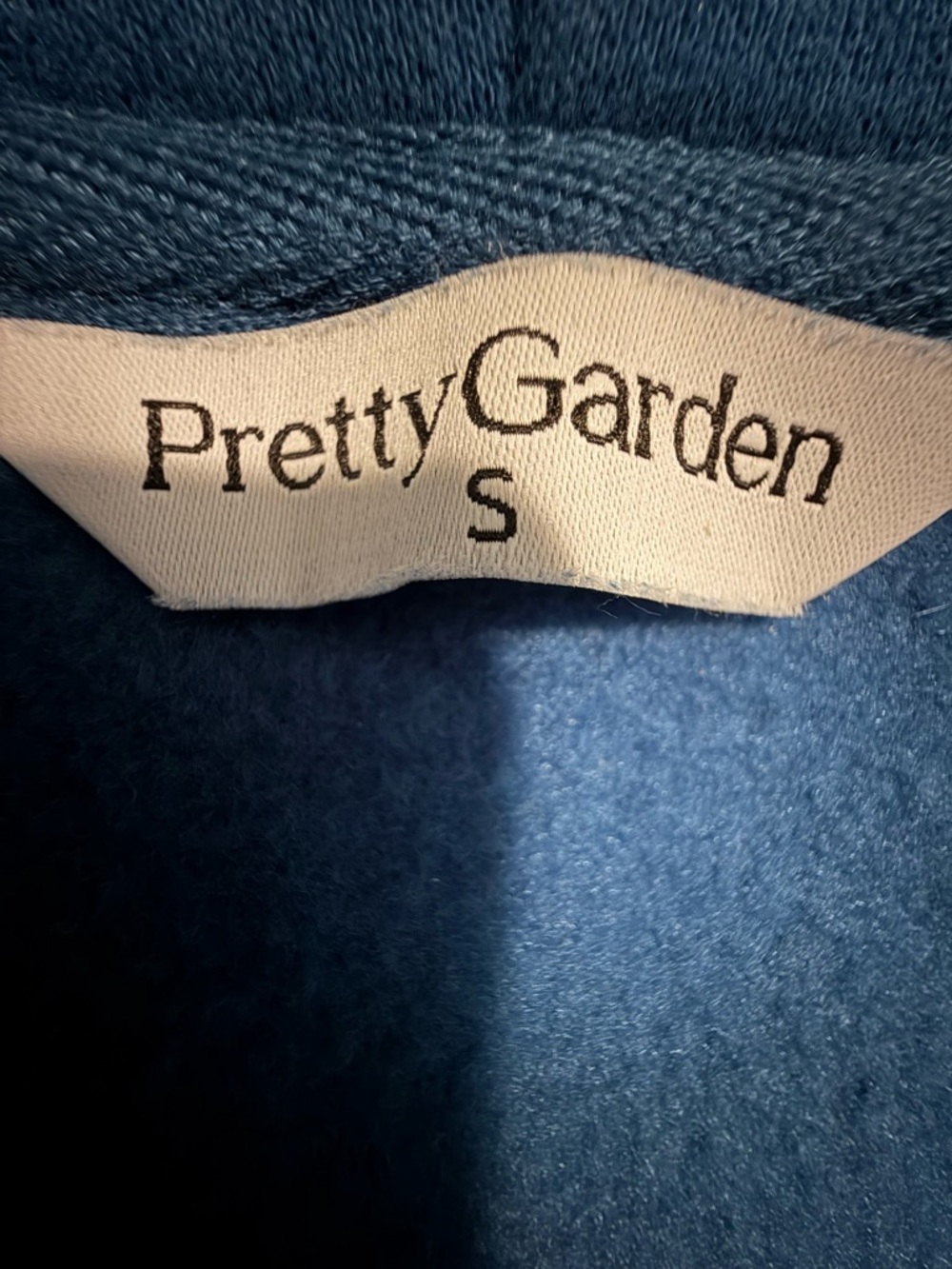Cobalt Blue Half-Zip Pullover Hoodie Size S - Picture 3 of 7